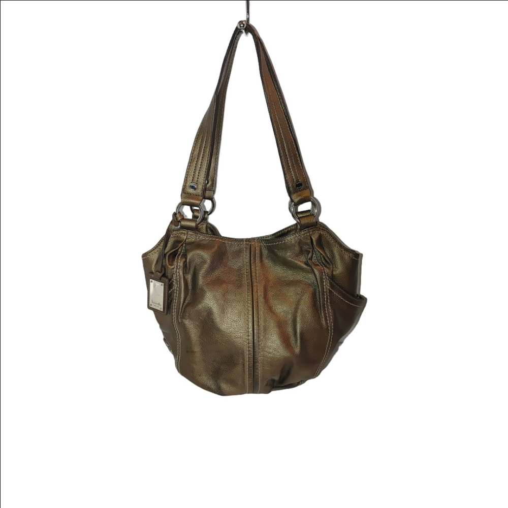 Tignanello Metallic Leather Shoulder Bag